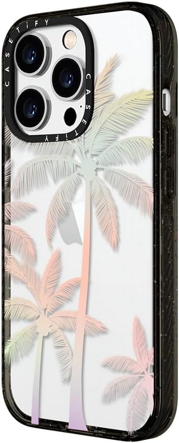 CASETiFY Impact Funda para iPhone 15 Pro 4 veces probada contra caídas de grado militar, protección contra caídas de 8.2 pies  palmera tropical