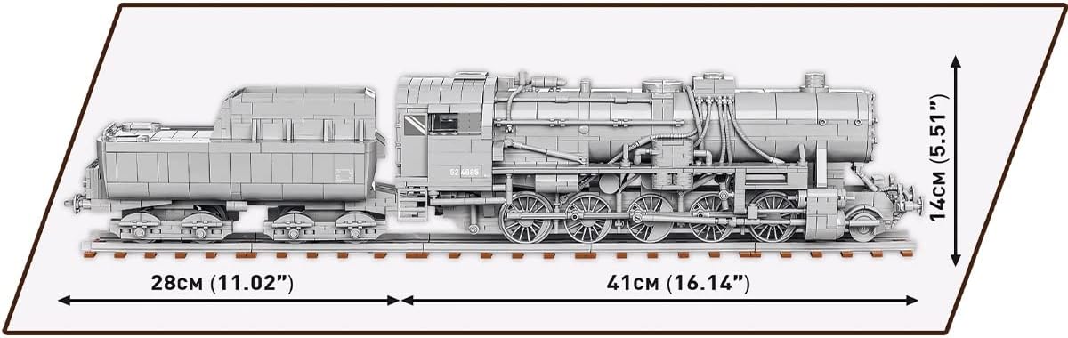 COBI Colección Histórica Kriegslokomotive Baureihe 52 Locomotora