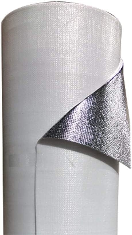 Escudo de aislamiento térmico de espuma blanca reflectante 48″x4ft