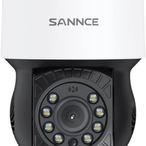 SANNCE Cámara domo PT de 1080P, panorámicainclinación de 2 MP con zoom digital de 360, visión nocturna de 98.4 ft para sistema de vigilancia CCTV SANNCE Cámara domo PT de 1080P, panorámicainclinación de 2 MP con zoom digital de 360, visión nocturna de 98.4 ft para sistema de vigilancia CCTV