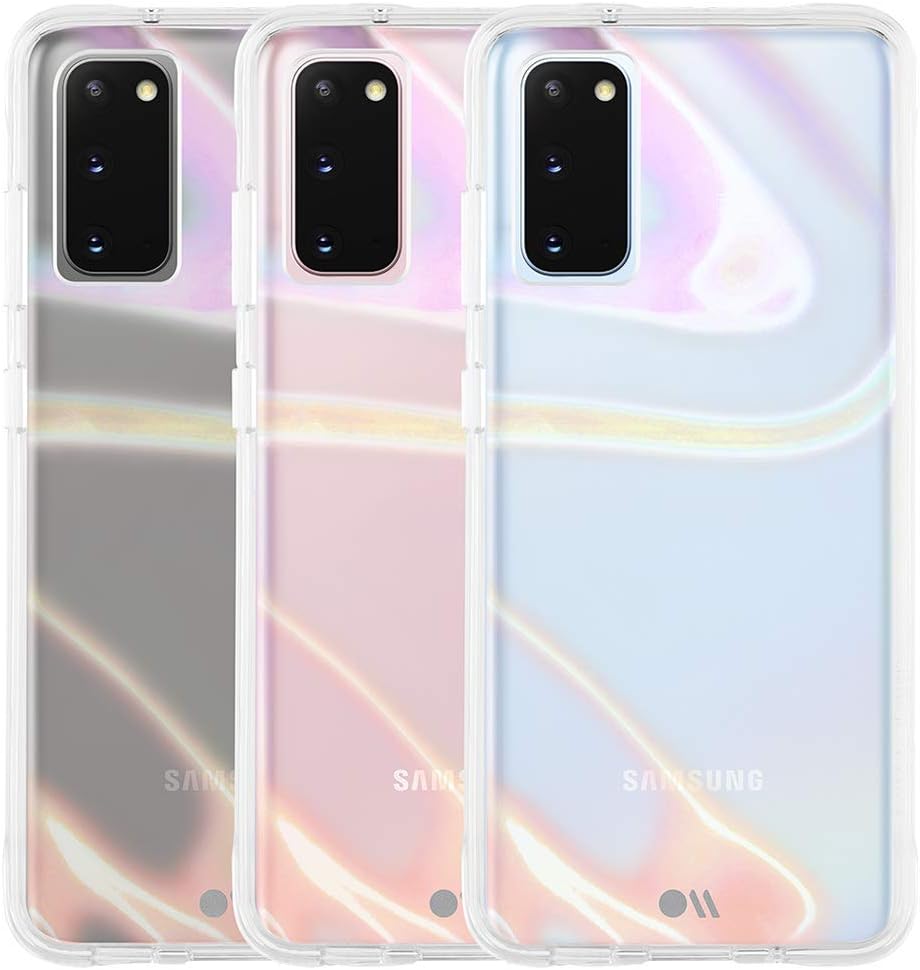 Case-Mate – BUBBLE SOAP BUBBLE – Funda iridiscente para Samsung Galaxy S20 – Diseño protector – 6.2 pulgadas – Burbuja de jabón