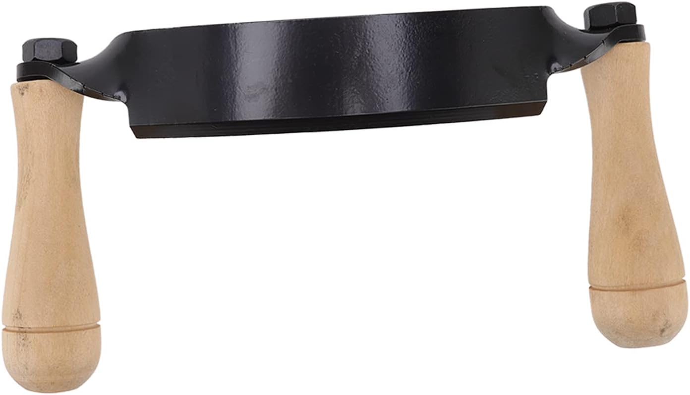 Fdit HRC 30 Cuchillo curvo de acero de tungsteno duradero, herramienta de afeitado curvada, herramienta de descortezado para carpintería, cuchillo