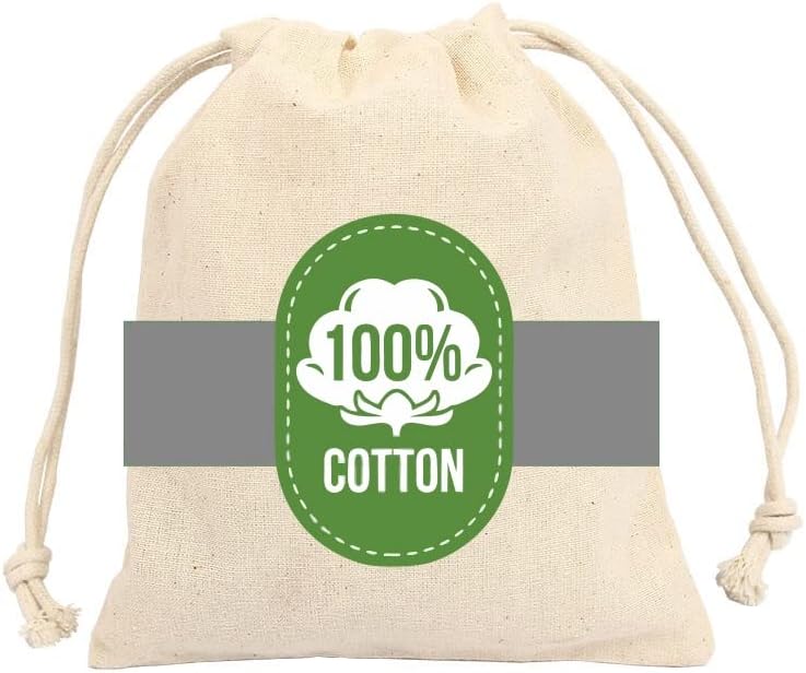BIG EVENTS Bolsa de lavandería de algodón para ropa  Organizador de viaje  Bolsa ecológica de algodón 100% puro con cordón  Tamaño grande  Bolsa de