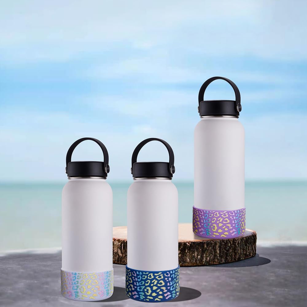 Funda protectora de silicona para botella de agua de 32 onzas y 40 onzas para Hydro Flask, Simple Modern, Takeya, MIRA, Iron Flask y Yeti, sin BPA,