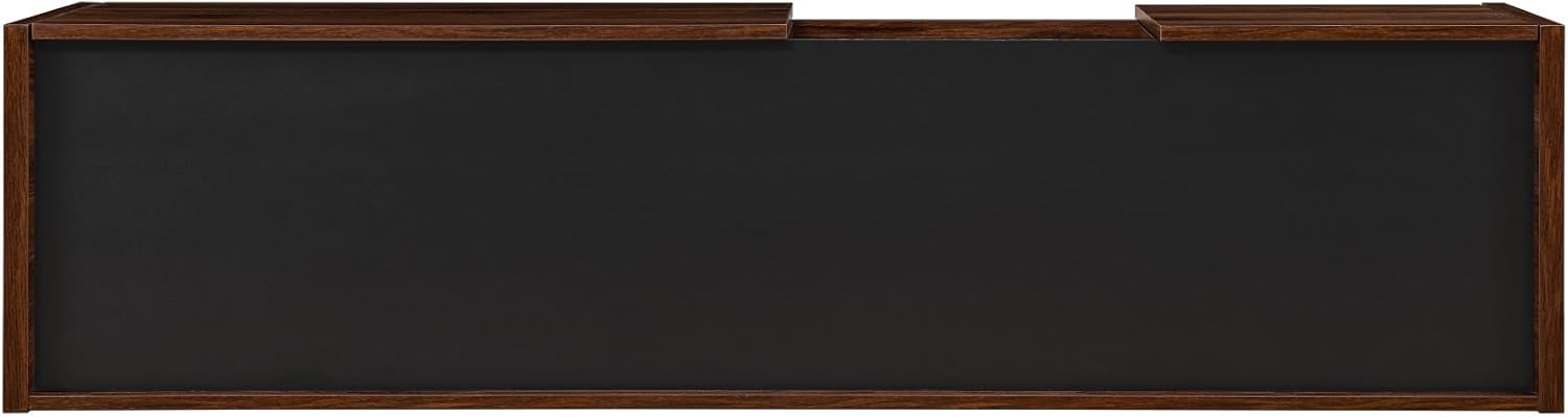 Walker Edison Rowan – Soporte de puerta bajo desplegable de madera y mármol sintético contemporáneo para televisores de hasta 65 pulgadas, 63