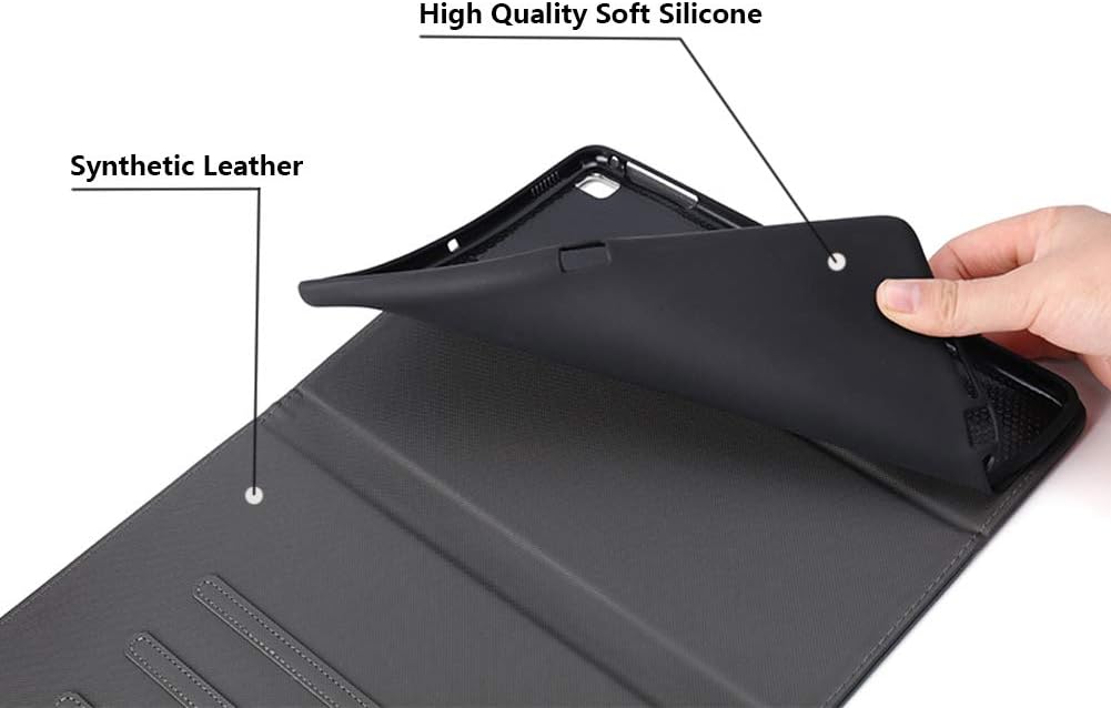 Nuevo iPad de 10.2 pulgadas (2019), iPad 7 generación de 10.2 pulgadas, funda protectora de cuero, soporte ajustable, funda inteligente de encendido