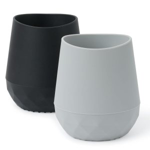 Seposeve Vasos de silicona para bebés de 6 a 12 meses, 12 a 24 meses, paquete de 2 pequeños vasos de silicona de entrenamiento abierto para bebés y Seposeve Vasos de silicona para bebés de 6 a 12 meses, 12 a 24 meses, paquete de 2 pequeños vasos de silicona de entrenamiento abierto para bebés y