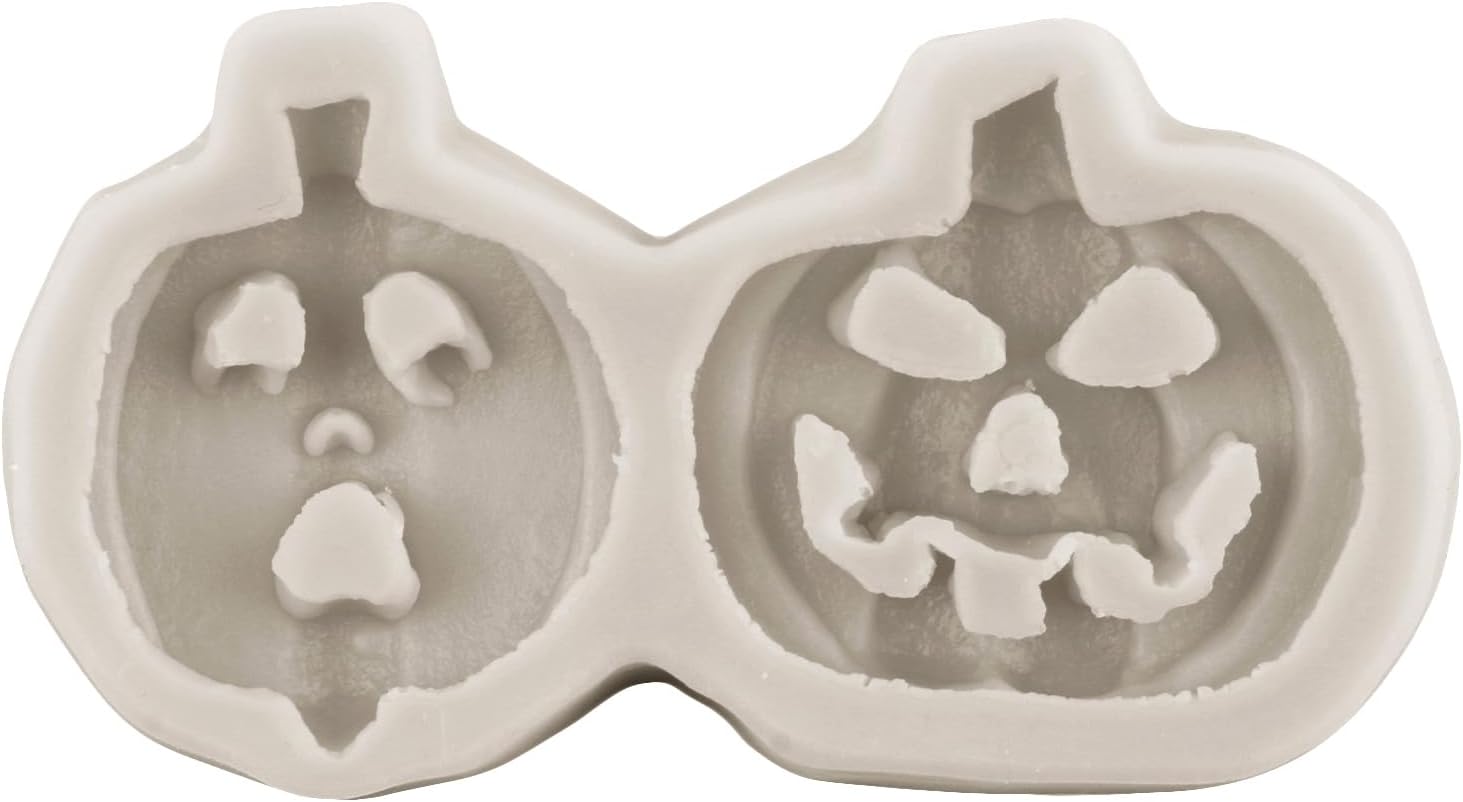 Moldes para fondant de Halloween, molde de silicona para calabaza, hueso de mano, murciélago, fantasma, araña, chocolate para fiesta de Halloween,
