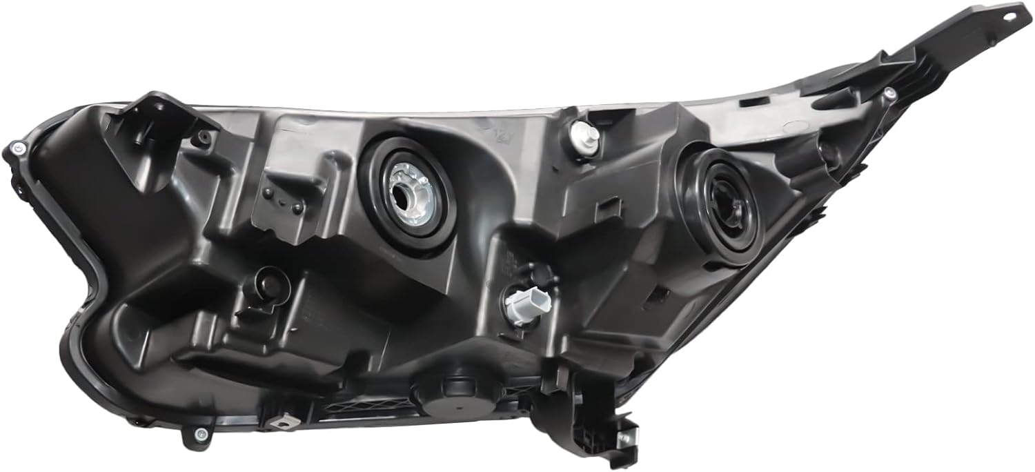 CNCEST Par de faros delanteros halógenos LED DRL  Carcasa Balck lente transparente  Ajuste directo  Para Honda CRV 2017 2018 2019 2020 2021