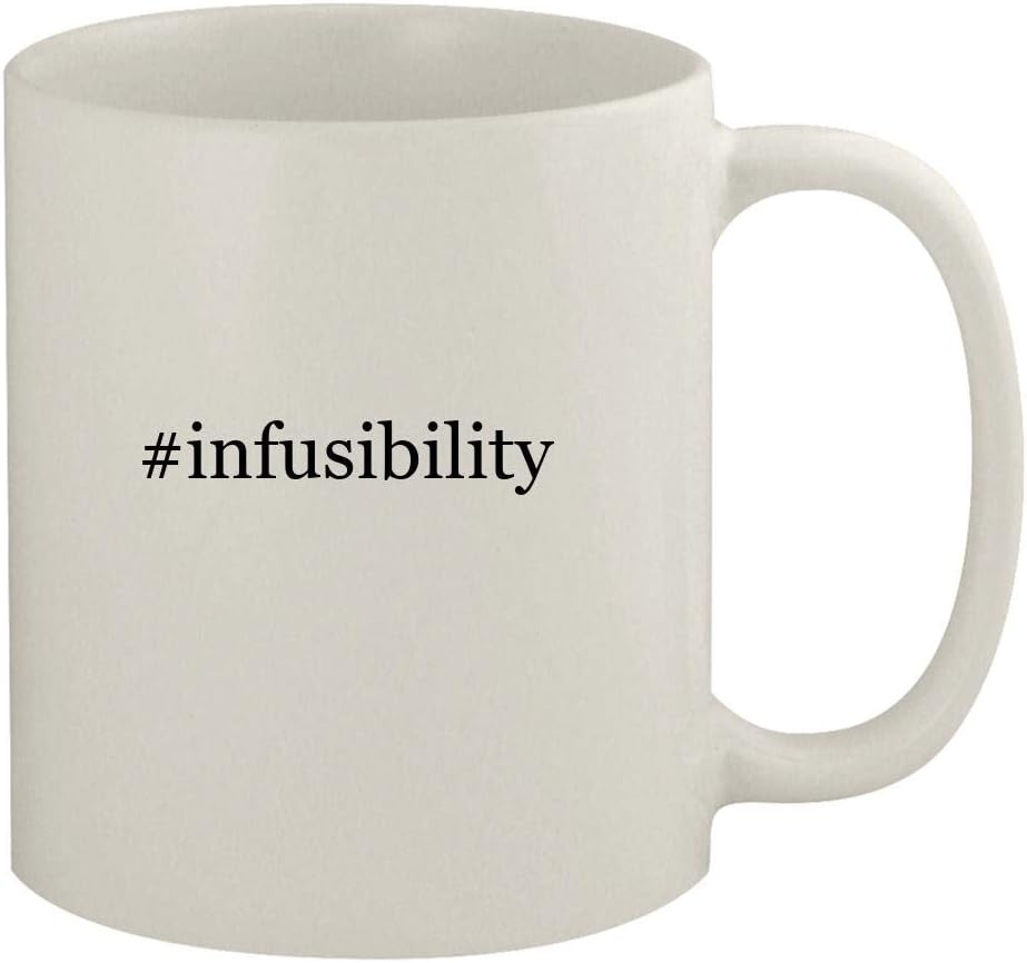 #infusibility – 11oz Ceramic White Coffee Mug, White