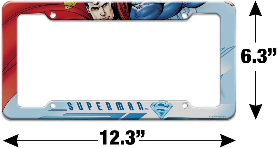 Marco de placa de matrícula Superman Solitude