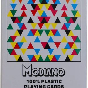 Modiano – Cartas de póquer de plástico para casino, juegos, tarjetas de póquer lavables para adolescentes, color blanco (triángulo estándar) Modiano – Cartas de póquer de plástico para casino, juegos, tarjetas de póquer lavables para adolescentes, color blanco (triángulo estándar)