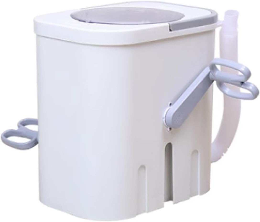 Mini lavadora manual portátil no eléctrica, lavadora giratoria de manivela compacta, alternativa de lavandería que ahorra trabajo, pequeña lavadora
