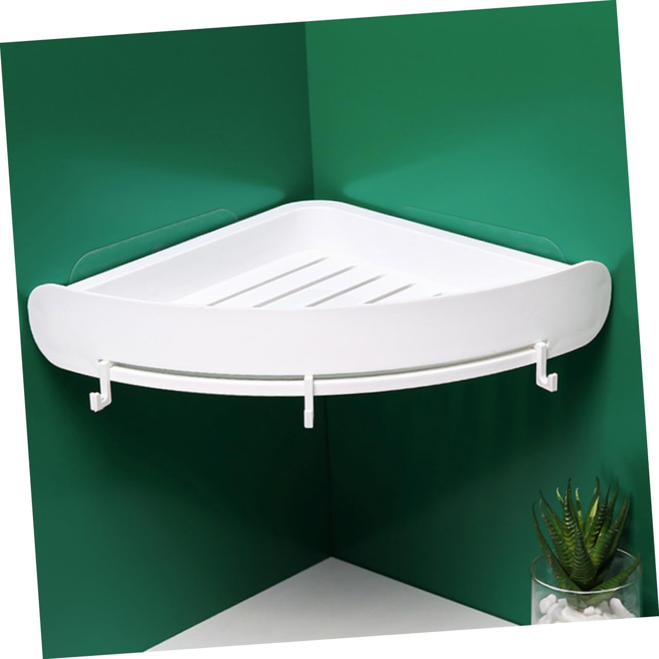 Cabilock Estantes de plástico para montaje en pared, estante de plástico, estante de almacenamiento para baño, estante de baño, estante de baño,
