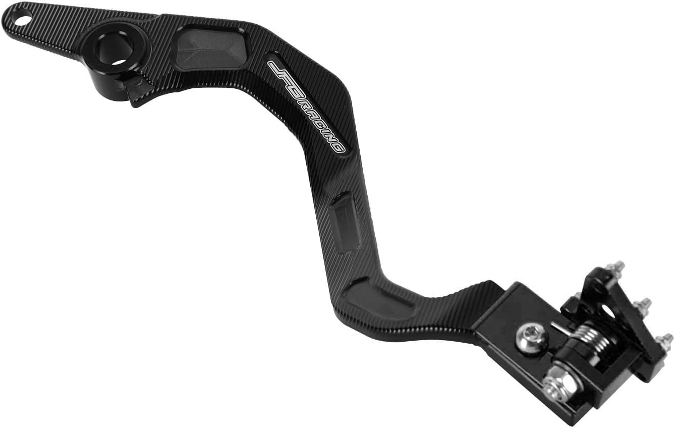 JFG RACING Palanca de pedal de freno trasero plegable para motocicleta CNC para KLR 650 KLR650 2020-2023 ADV negro