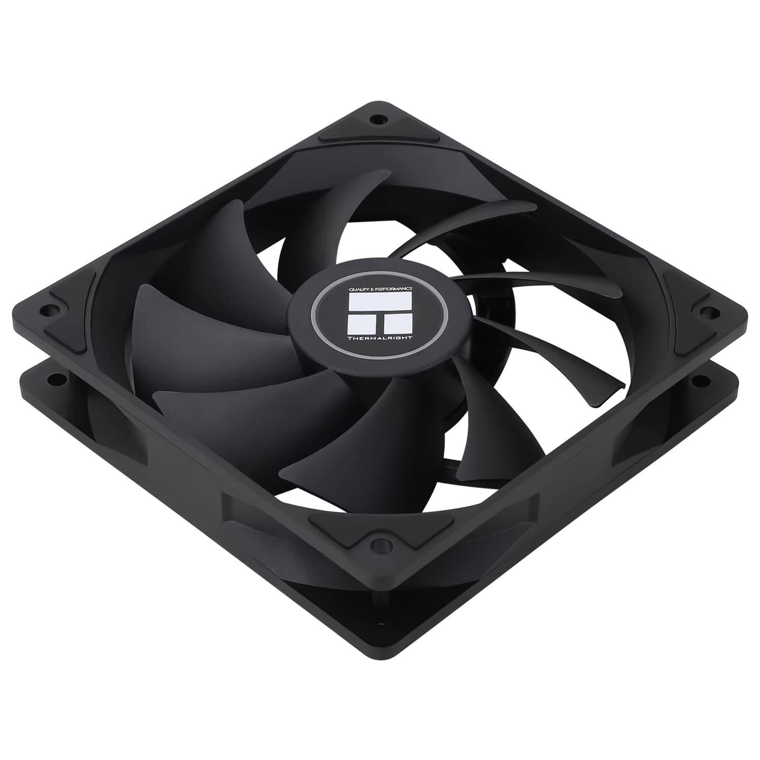 Thermalright Ventilador de CPU TL-C12C de 4.724in, ventilador de computadora silencioso PWM de 4 pines con rodamiento S-FDB incluido, ventilador de