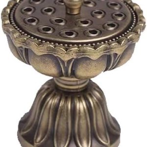 Leheybia Quemador de incienso con lámpara de loto, soporte para quemador de incienso para sala de estar, decoración retro, centro de mesa, comedor, Leheybia Quemador de incienso con lámpara de loto, soporte para quemador de incienso para sala de estar, decoración retro, centro de mesa, comedor,