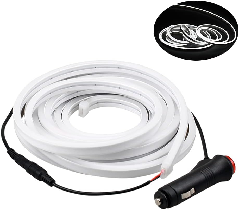 YOUNICE Para Tesla Modelo Y 21-23 16.4 ft Tira de luz LED de coche Flexible Delantero Tronco Tronco Impermeable Neon Strip Interior Accesorios
