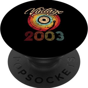 Birthday Vinyl Vintage 2003 Retro Record LP PopSockets Standard PopGrip Birthday Vinyl Vintage 2003 Retro Record LP PopSockets Standard PopGrip