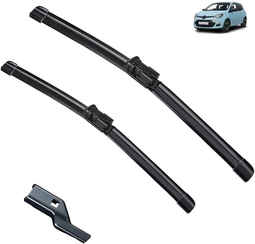 Limpiaparabrisas de automóvil compatible con Renault Twingo MK2 2007-2014, accesorios para ventana delantera, 24 + 16 pulgadas (color  dirección