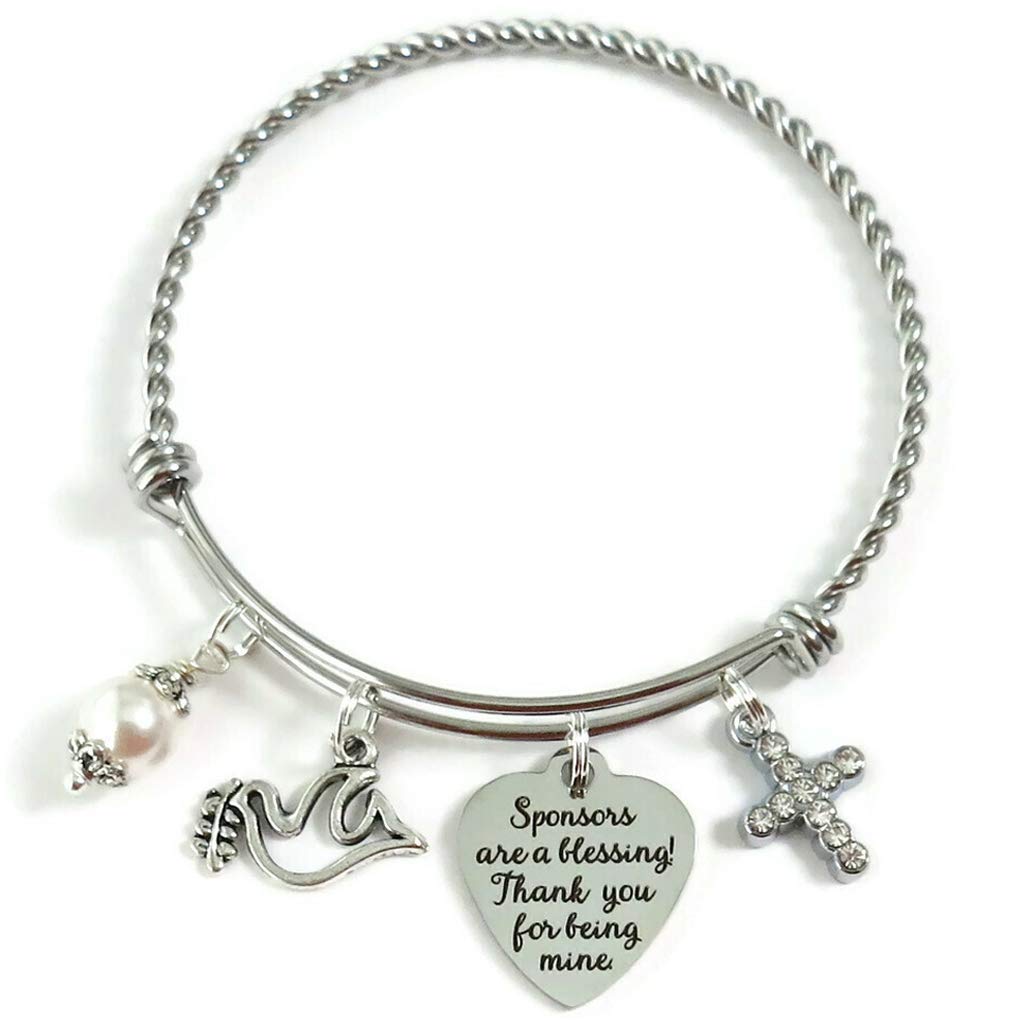 CONFIRMATION SPONSOR Gift, Sponsors are a Blessing Bracelet, Thank You for Being Mine Sponsor Bracelet, Confirmation Sponsor Thank You Gift