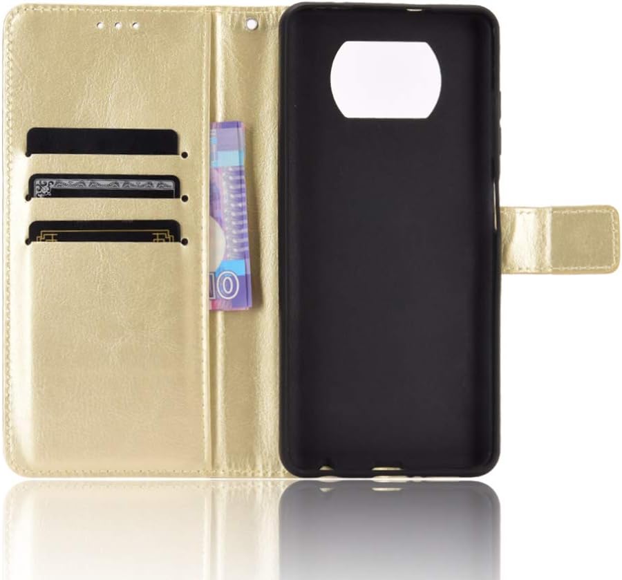 Funda para Xiaomi Poco X3 NFC, Funda de cuero con tapa para Xiaomi Poco X3 MZB07Z2IN  Poco X3 NFC M2007J20CG  Poco X3 Pro M2102J20SI M2102J20SG Case