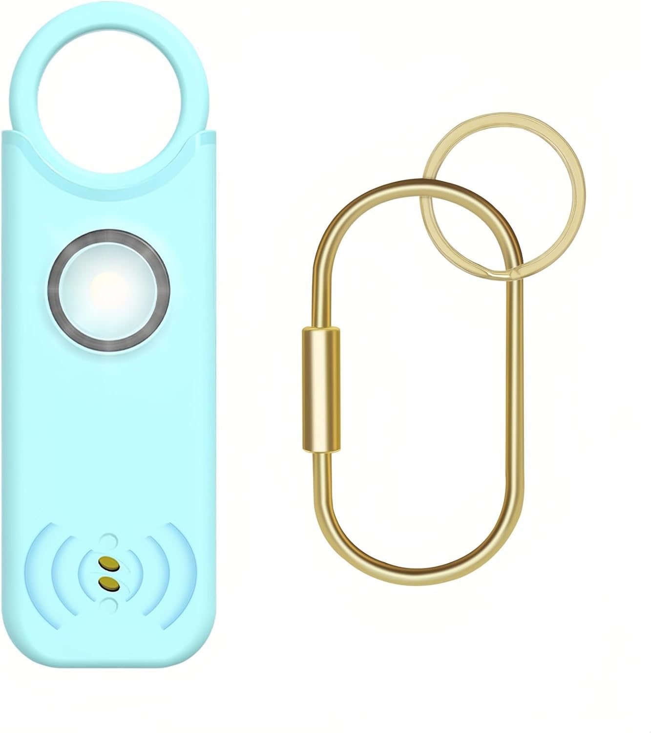 ARPHTYL Llavero de autodefensa para mujeres, alarma de seguridad personal, dispositivos de protección de sirena de seguridad recargable, botones de