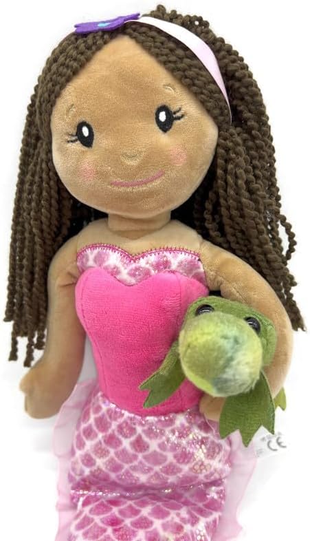 The Petting Zoo, Muñeca de sirena con amigo de peluche de cocodrilo, gran regalo para niñas, muñeca de peluche con juguete de peluche de cocodrilo,