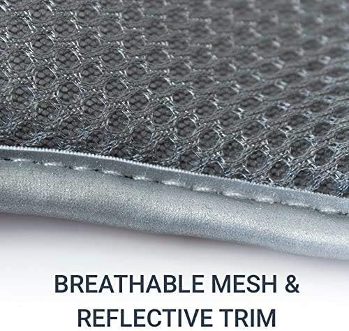 Peak Pooch – Arnés para perro sin tirones – Chaleco acolchado de tela de malla con ribete reflectante, asas de elevación, correas de velcro y