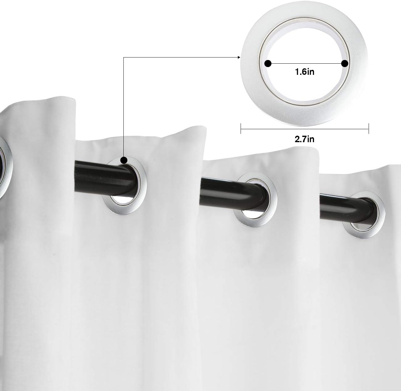 Blackout Curtains Thermal Insulated Ghost Boat in The Space Starry Sky Solid Pattern Metal Grommet Elegant Room Drapes Window Curtain for Bedroom