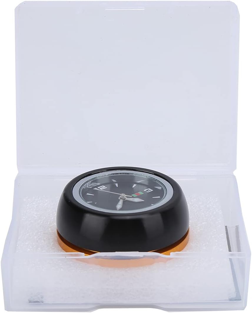 RiToEasysports Cubierta de auriculares de bicicleta de aleación de aluminio multifuncional tapa de vástago funcional con reloj dial auricular tapa