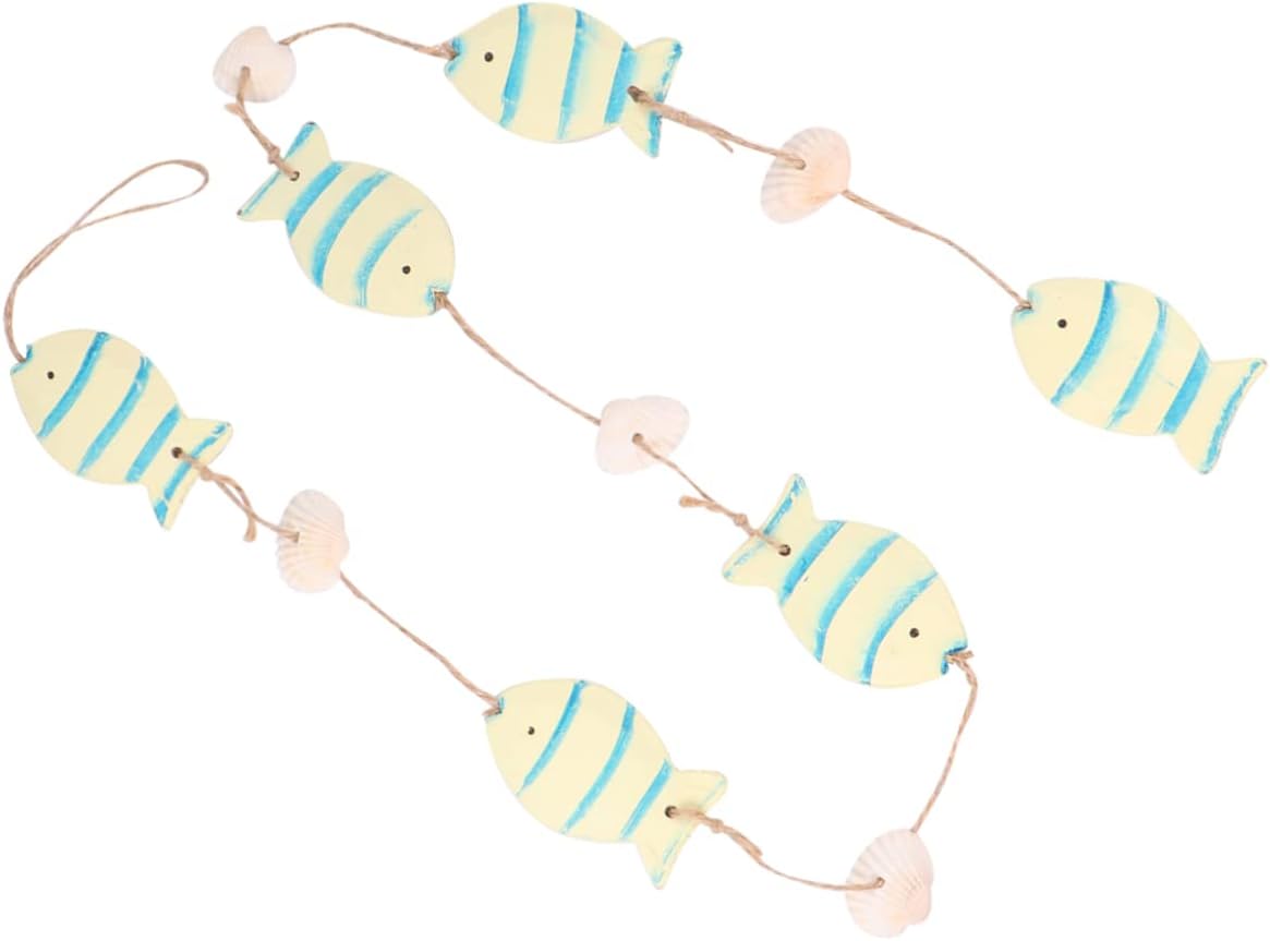 Garneck 3 piezas de decoraciones para salas de casa de madera adornos de casa mini adorno de playa decoración de puerta para el hogar, decoración de