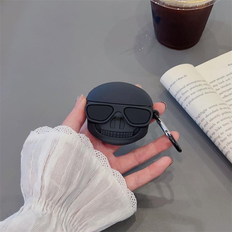 Funda protectora para AirPods Pro de 3 generación, funda protectora para auriculares de 12 generación con llavero, funda de silicona suave anticaída