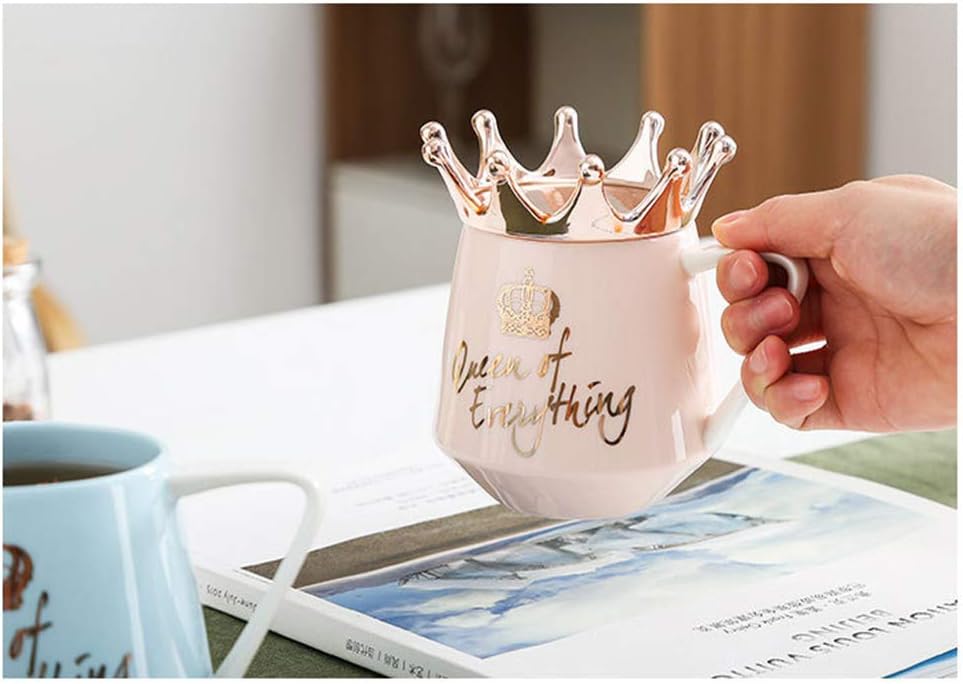 Taza rosa taza de café rosa tazas de café para café, té, tazas de café o té de cerámica, regalos de cumpleaños para mujeres, ideas divertidas de
