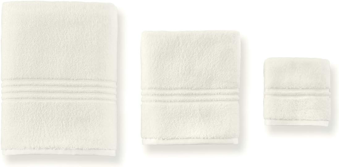 Peacock Alley Chelsea Towels – Toallas de lujo con tecnología Zero Twist – 100% algodón de fibra larga esponjosas y ligeras – Juego de 6 toallas
