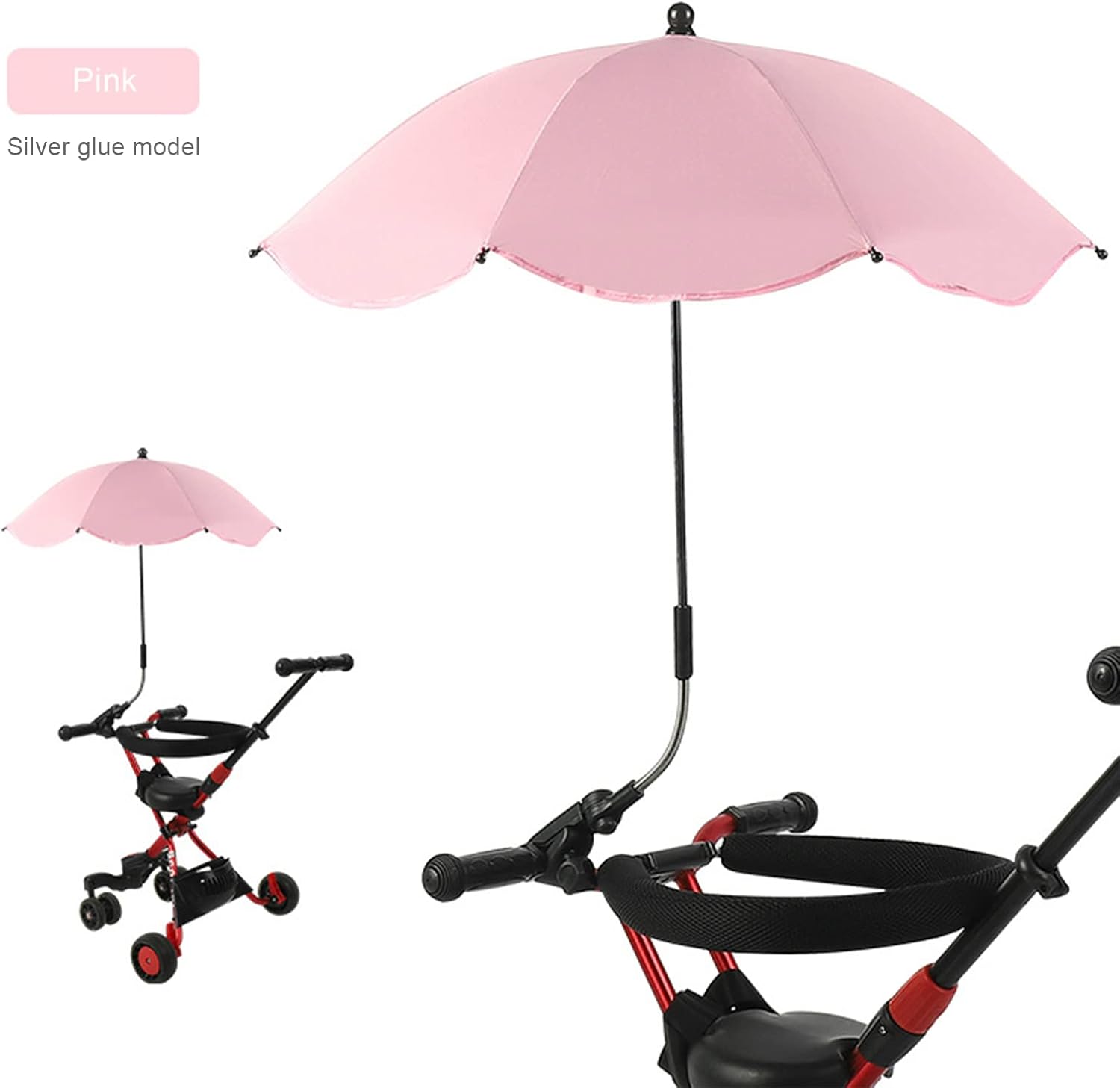 Paraguas para silla con abrazadera, sombrilla universal ajustable para silla de playa, protección UV, sombrilla para silla de patio, silla de playa,