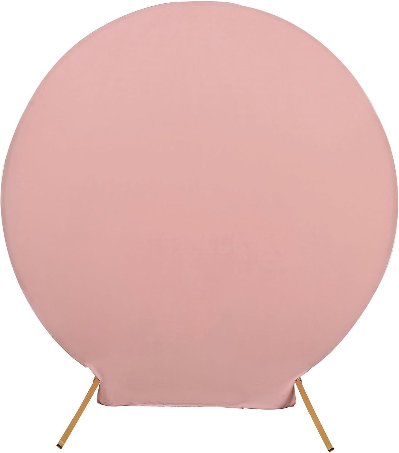 Efavormart – Cubierta de fondo redonda de elastano para arco de boda, 7.5 pies, color rosa polvoriento, mate, ajuste personalizado, cubierta de arco