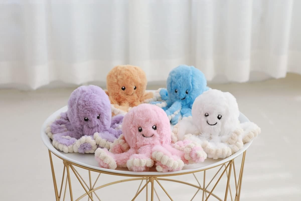 Lindos animales de peluche de pulpo, pulpo, juguetes de peluche, juguetes de peluche de pulpo, juguetes de peluche de mar, juguetes de peluche para