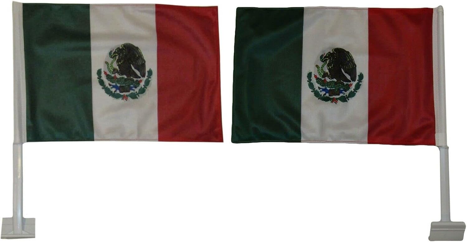 Premium Lot of 12 12×18 Mexico Country Rough Tex Knit Double Sided 12″x18″ Car Flag