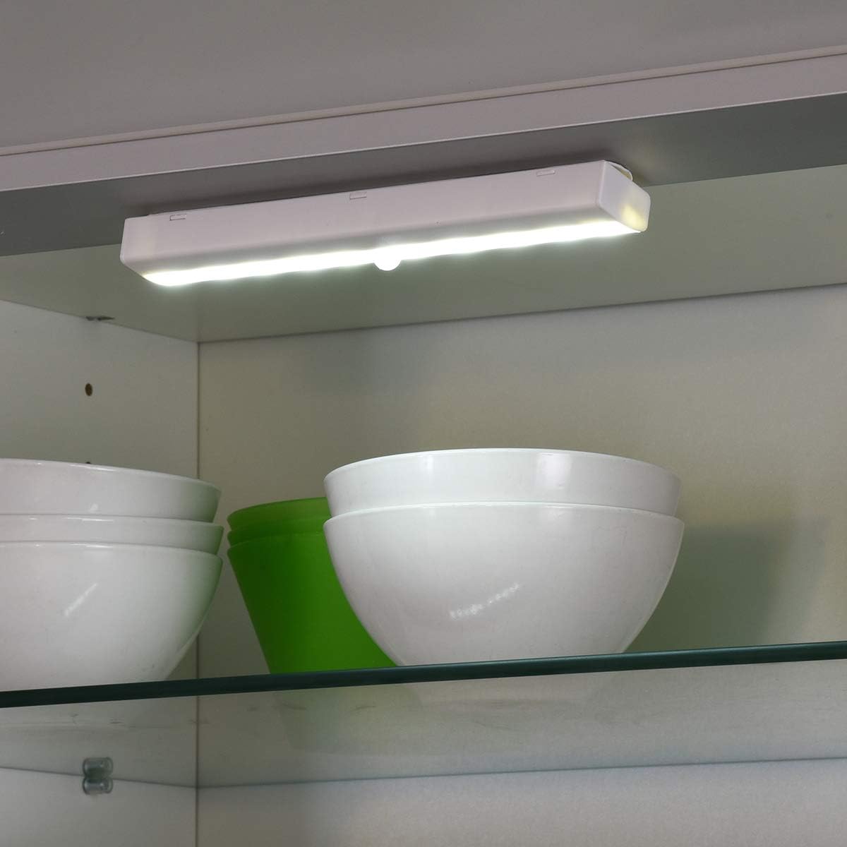 Austin & Mills AM-L101 Motion Sense LED – Iluminación rectangular, paquete de 3, color blanco