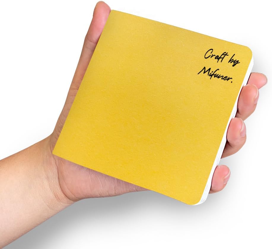 3 mini cuaderno de bocetos de acuarela de 3.9 x 3.9 pulgadas, 300 GSM, cuaderno de pintura cuadrado portátil, 60 pgs (30 hojas delanteras y traseras