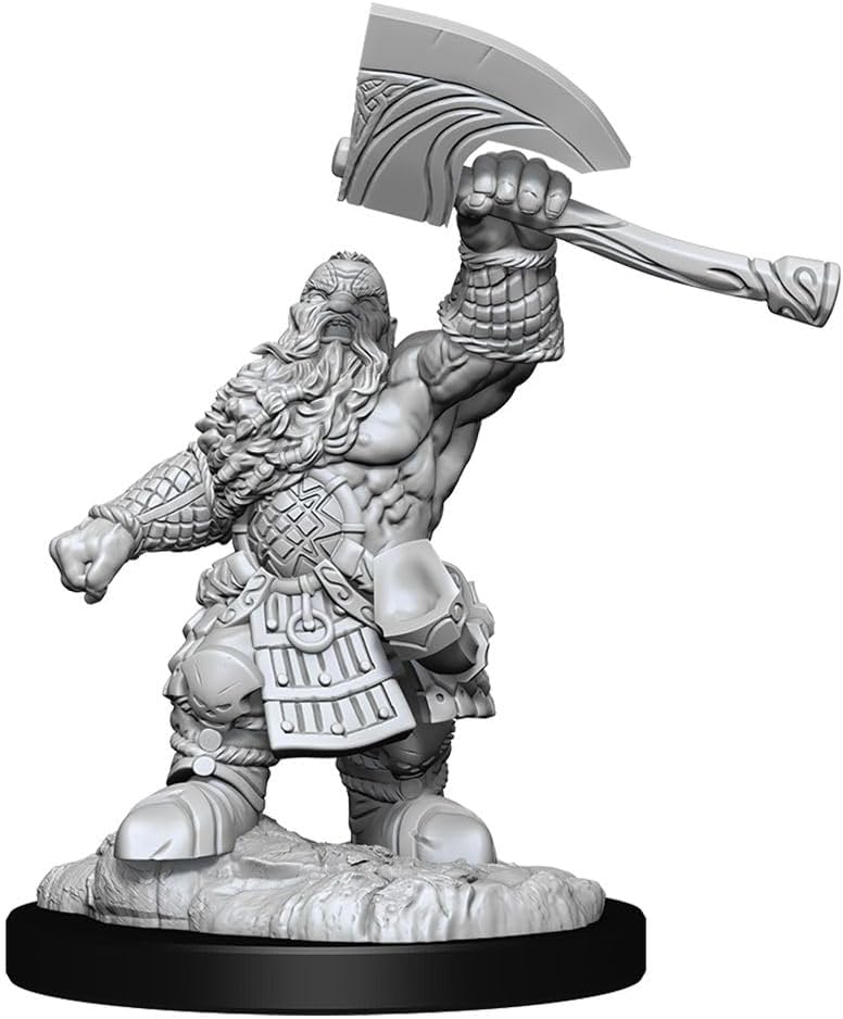 Magic the Gathering Miniaturas sin pintar luchador enano y clérigo enano