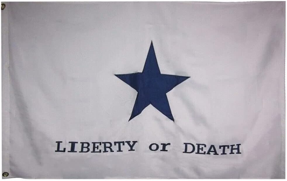 Premium 3×5 Embroidered Goliad Battle Or Death Synthetic Cotton Flag Clips