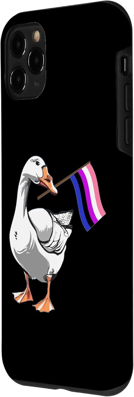 Funda para iPhone 11 Pro Genderfluid Goose Bi Pride Flag Bi Pride Parade Flag LGBTQ