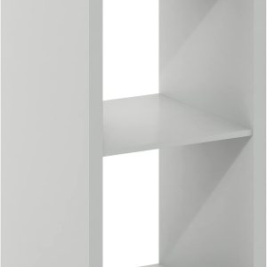 Furinno Organizador de almacenamiento de cubos decorativos con parte trasera abierta, 2, color gris claro Furinno Organizador de almacenamiento de cubos decorativos con parte trasera abierta, 2, color gris claro