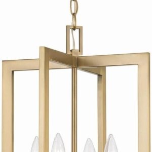 Capital Lighting 549641AD Blake – Lámpara industrial moderna con velas escultóricas para vestíbulo, 4 luces, 240 vatios en total, 22 pulgadas de Capital Lighting 549641AD Blake – Lámpara industrial moderna con velas escultóricas para vestíbulo, 4 luces, 240 vatios en total, 22 pulgadas de