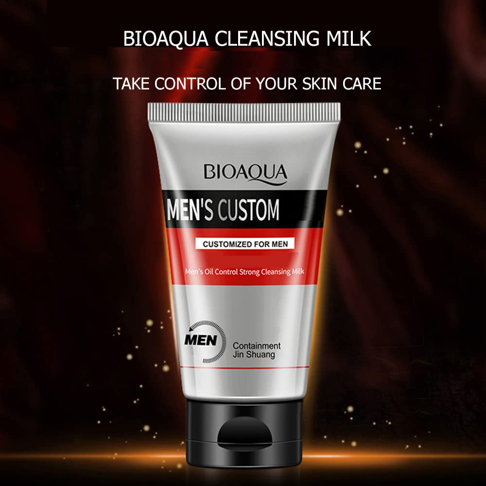 BIOAQUA Hombres Hydra Pure Matte Delicado Limpieza Facial Lavado Sebum Control Hidratante Tubo 3.53 oz