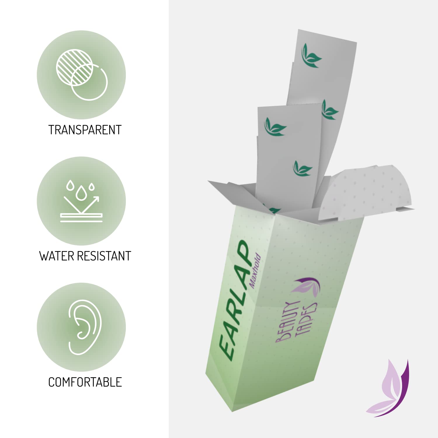 EARLAP MAXHOLD – Corrector cosmético de oído  Resuelve problemas de oído grande  Correctores estéticos para orejas prominentes  Correctores de oídos