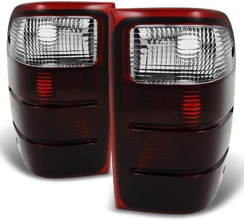 AKKON – Para Ford Ranger Pickup Truck – Luces traseras tintadas en negro, par de repuesto de lámpara de freno izquierda + derecha