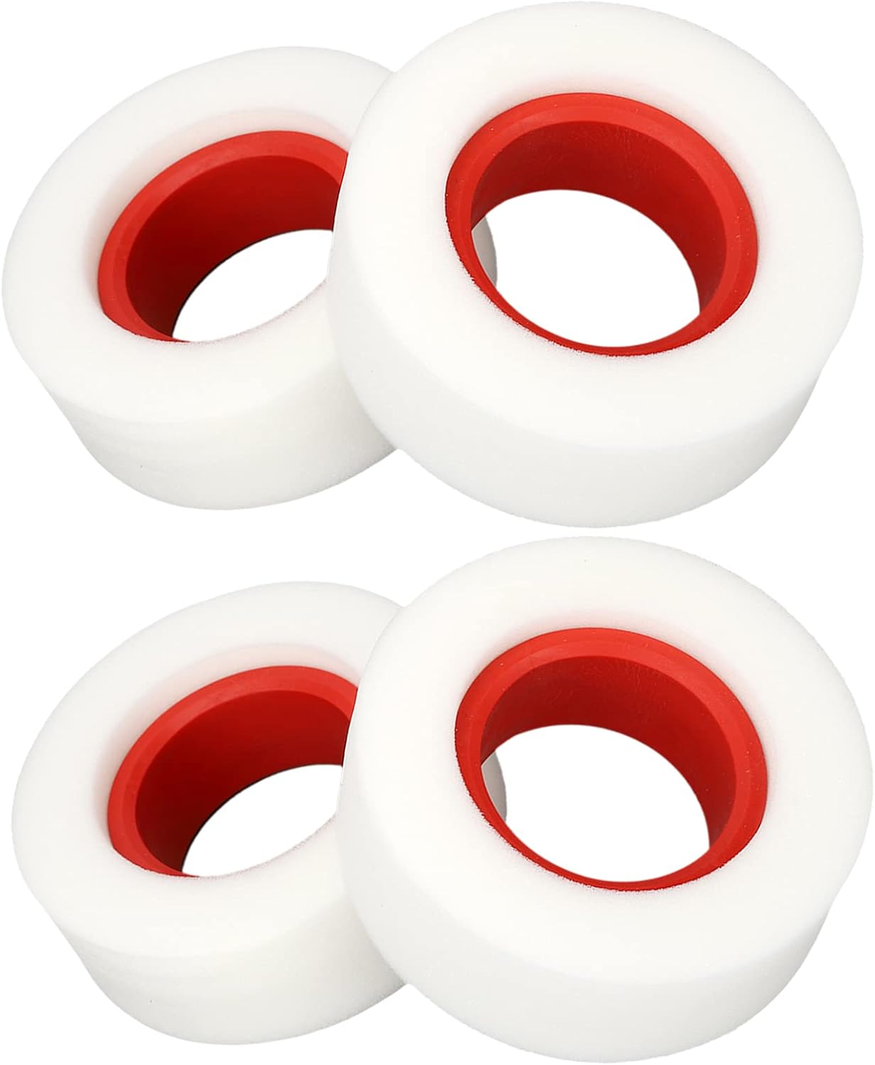 4 piezas de espuma para neumáticos RC, esponja suave de doble etapa de 2.2 pulgadas, espuma para neumáticos RC para 110 18 RC Crawler (rojo)